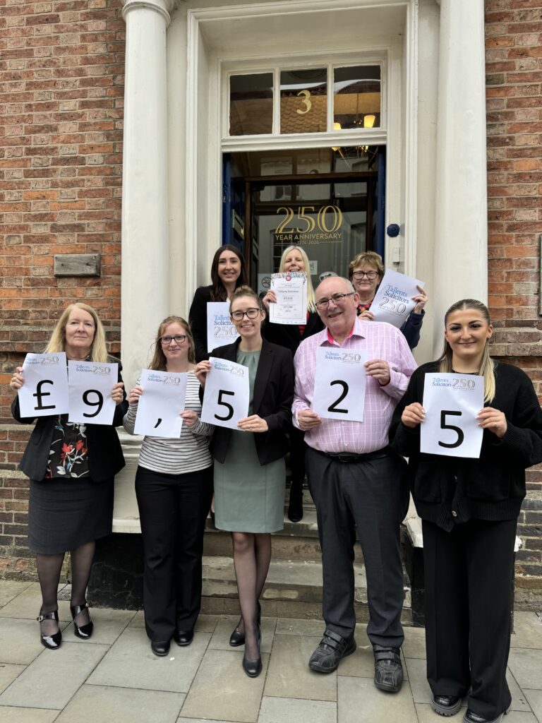Tallents Solicitors raise money for Will Aid