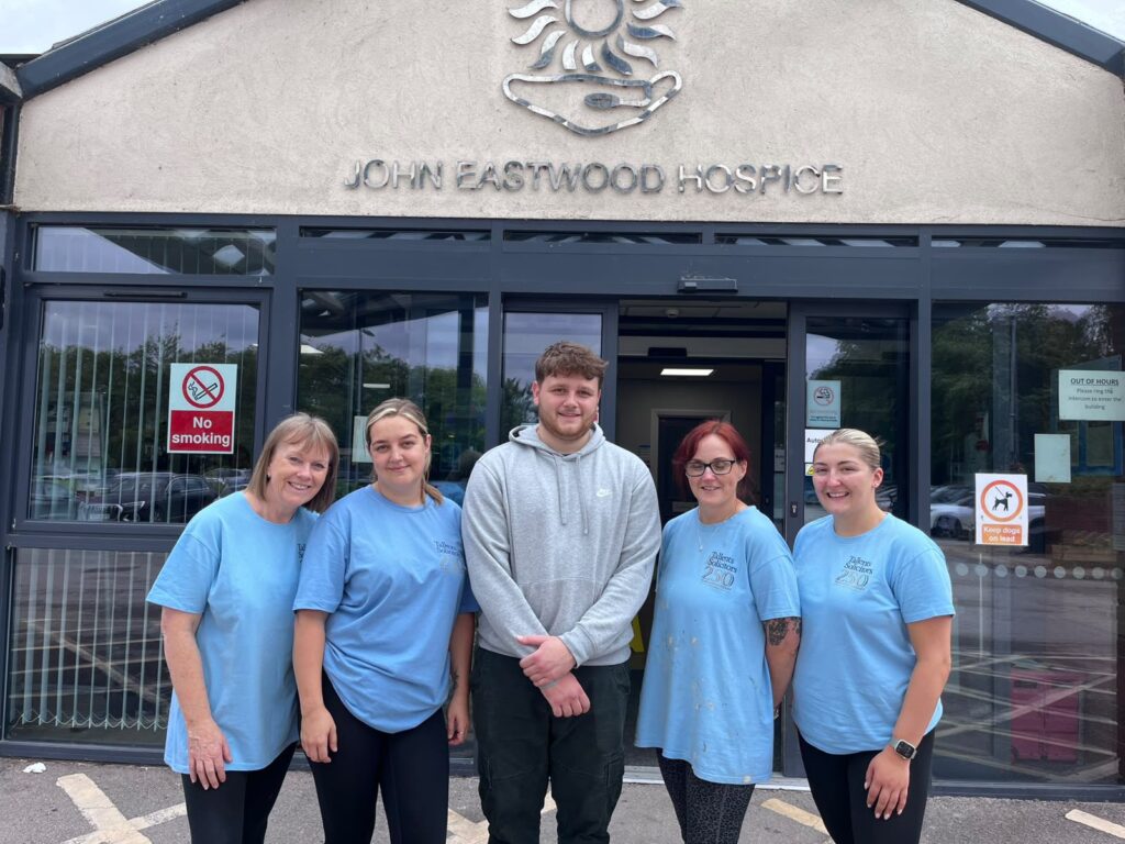 #TeamTallents volunteering at John Eastwood Hospice in Mansfield