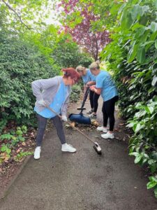 #TeamTallents volunteering at John Eastwood Hospice in Mansfield
