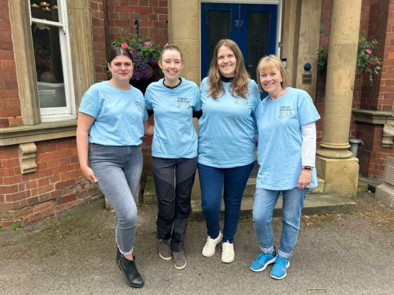 Victoria, Georgia, Stephanie and Mary volunteering at Beaumond House Hospice